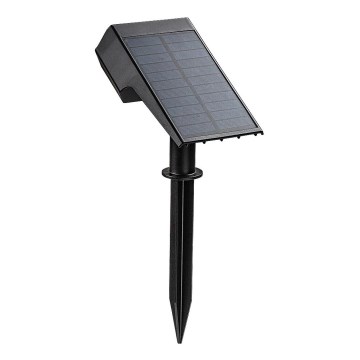 Rabalux - Lámpara solar LED LED/0,5W/3,7V IP65 negra 3000 mAh