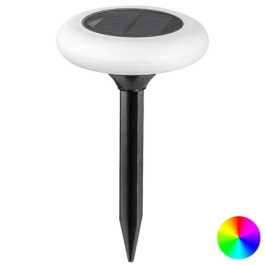 Rabalux - Lámpara solar LED RGB LED/0,6W/3,7V IP65 1200 mAh