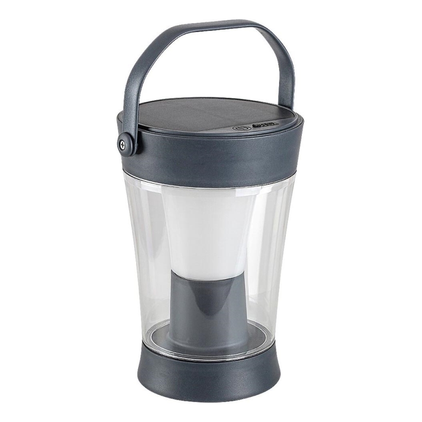Rabalux - Lámpara solar LED RGB regulable LED/3W/3,7V IP54 antracita 2000 mAh