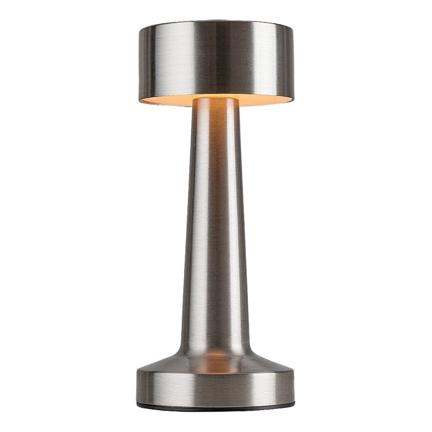 Rabalux - LED Lámpara de mesa táctil recargable LED/2,7W/5V 1200mAh 3000/4000/6000K cromo mate