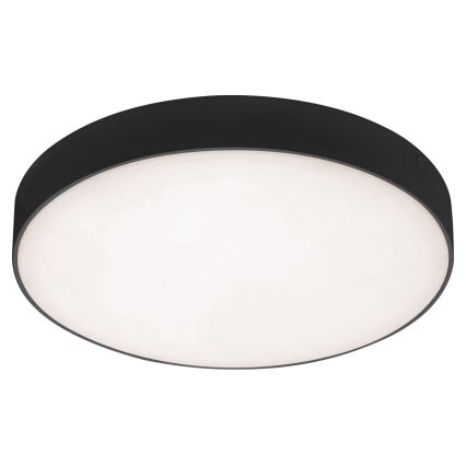 Rabalux - Plafón LED para baño 24W/230V 2800K/4000K/6000K IP44 negro Ø 30 cm