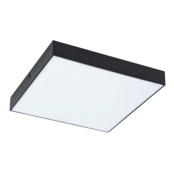 Rabalux - Luminaria de techo LED/18W/230V 3000-6000K IP44 negro 17,5x17,5 cm
