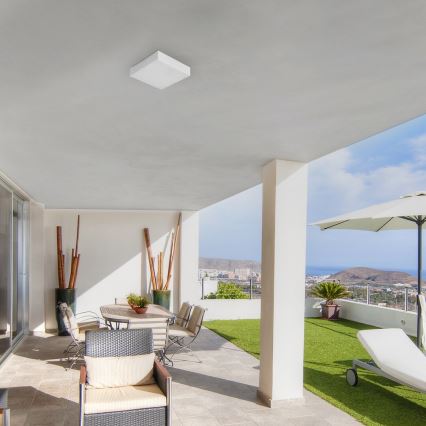 Rabalux - Luminaria de techo LED/24W/230V 2800-6000K IP44 blanca 30x30 cm