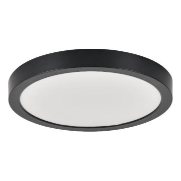 Rabalux - Luminaria de techo LED para baño LED/30W/230V Ø 30 cm IP44 negra