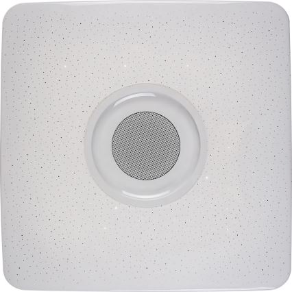 Rabalux - Luminaria de techo LED RGB regulable con altavoz integrado LED/18W/230V 3000-6000K Bluetooth + mando a distancia 36,5x36,5 cm