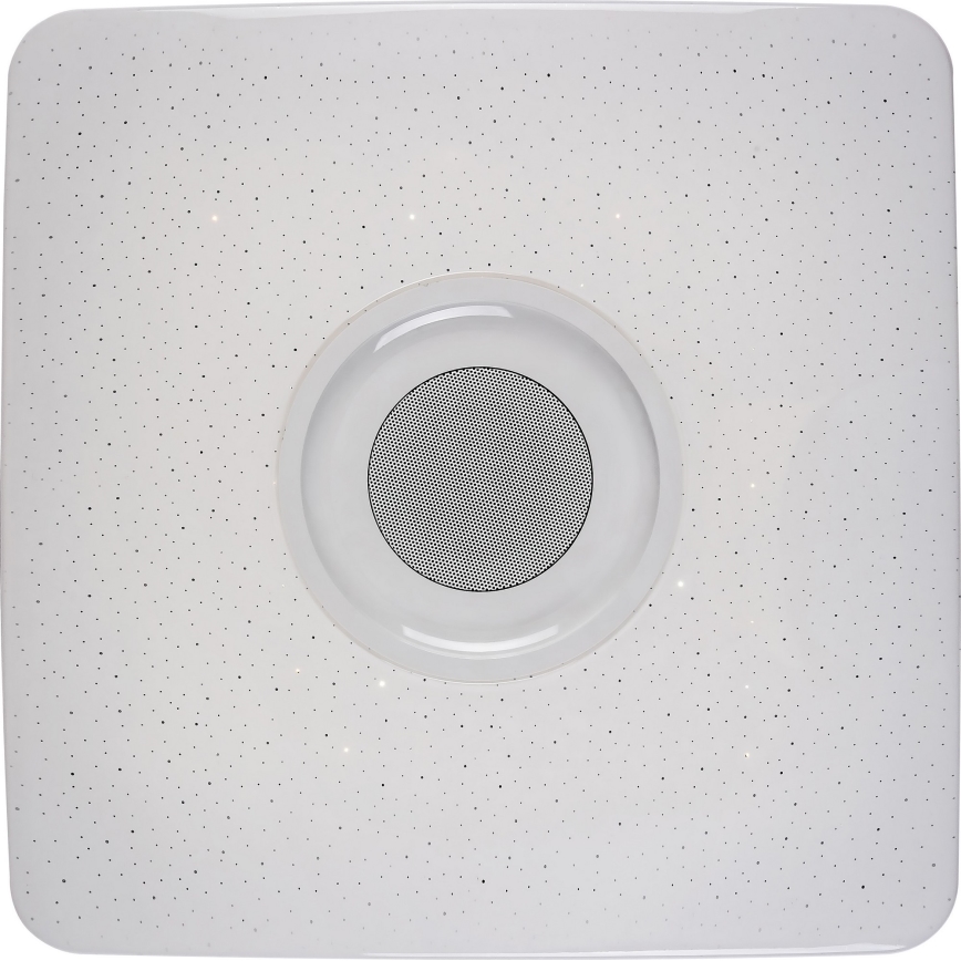 Rabalux - Luminaria de techo LED RGB regulable con altavoz integrado LED/18W/230V 3000-6000K Bluetooth + mando a distancia 36,5x36,5 cm