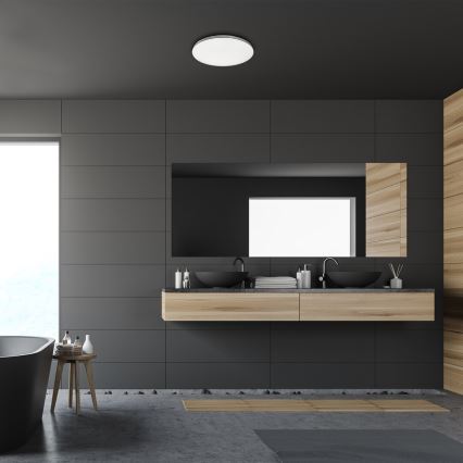 Rabalux - Luminaria LED de techo para baño, 20W/230V, IP44, Ø 29 cm