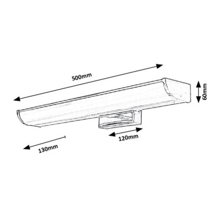 Rabalux - Iluminación LED para espejo de baño LED/7,5W/230V IP44