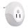 Rabalux - Luz nocturna LED con enchufe integrado con sensor 2xUSB LED/13,9W/230V 3000K