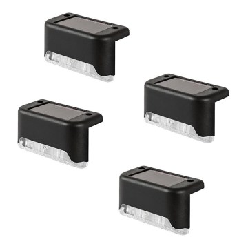 Rabalux - Pack de 4 apliques solares de pared LED con sensor de crepúsculo LED/0,06W/1,2V 300 mAh IP44