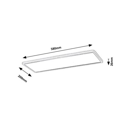 Rabalux - Panel LED de superficie LED/22W/230V