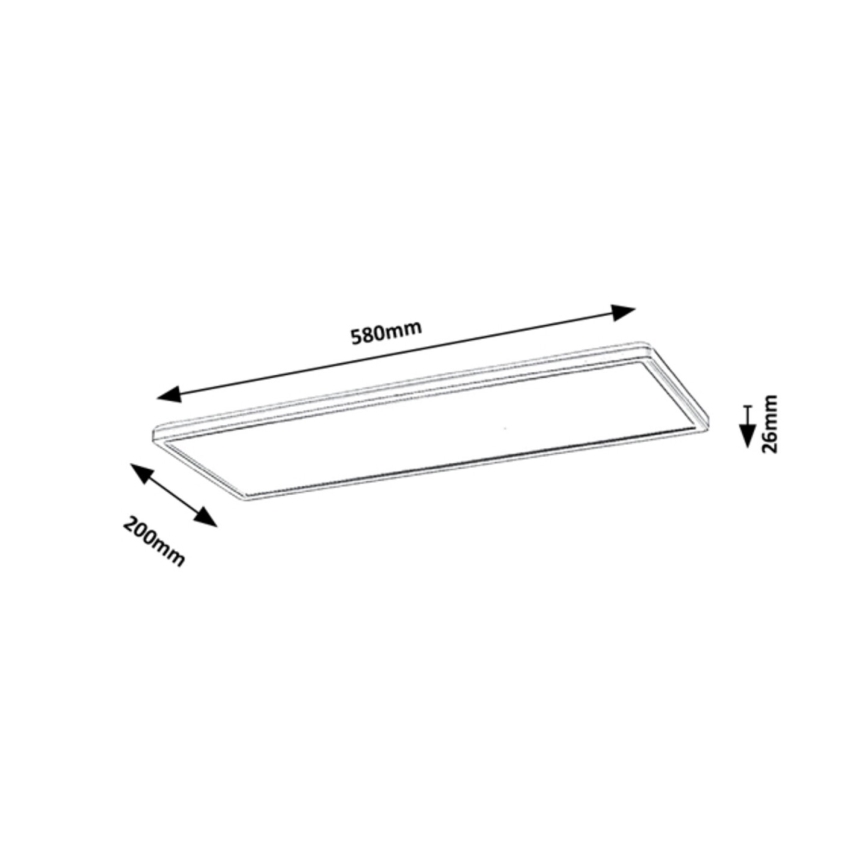 Rabalux - Panel LED de superficie LED/22W/230V