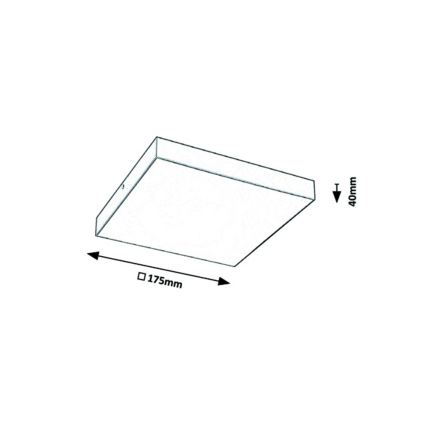 Rabalux - Plafón de baño LED LED/18W/230V 3000-6000K IP44 blanco