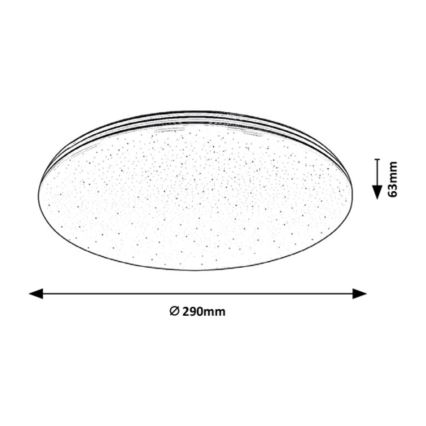 Rabalux - Plafón de baño LED LED/20W/230V IP44