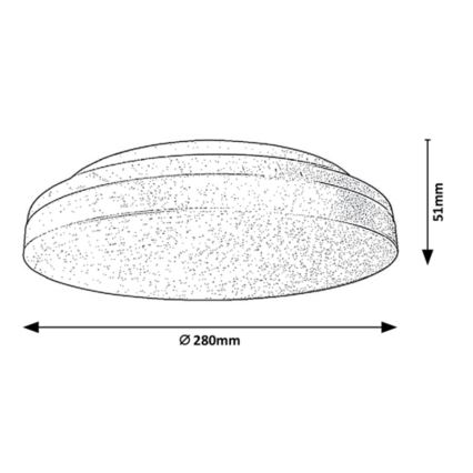 Rabalux - Plafón de baño LED LED/24W/230V IP54 3000K/4000K/6000K