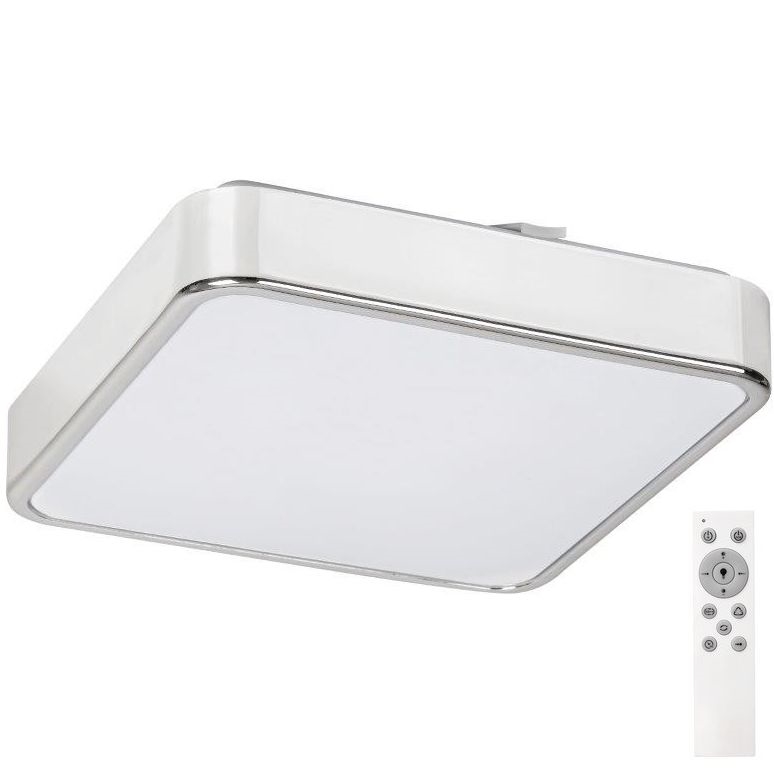 Rabalux - Plafón de techo LED RGB regulable para baño LED/22W/230V 3000-6000K IP44 + mando a distancia 29x29 cm