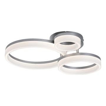 Rabalux - Plafón LED/24W/230V 3000/4000/6500K 38x51 cm cromo mate