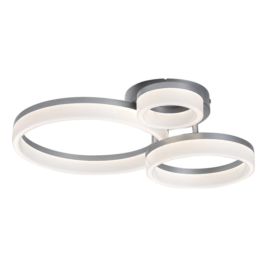 Rabalux - Plafón LED/24W/230V 3000/4000/6500K 38x51 cm cromo mate