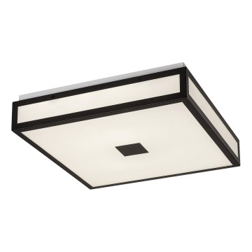 Rabalux - Plafón LED de techo para baño LED/18W/230V IP44 negro 30x30 cm