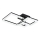 Rabalux - Plafón LED LED/22W/230V 3000/4000/6500K negro 47x47 cm