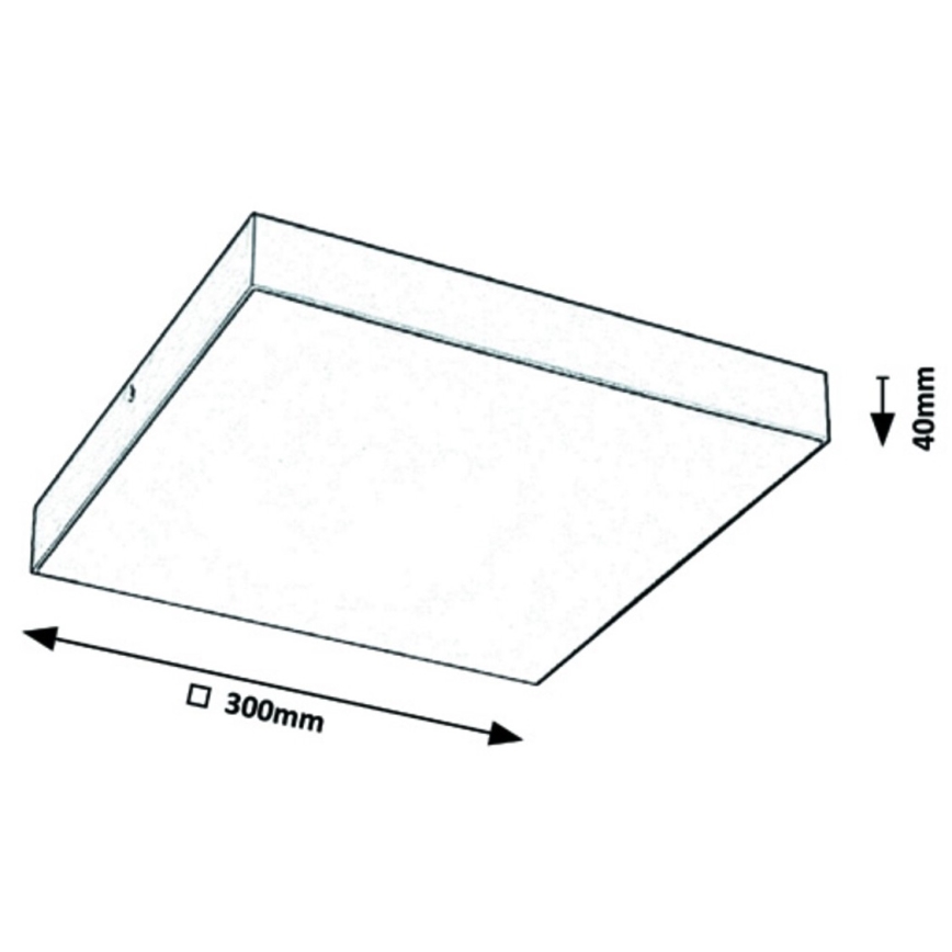 Rabalux - Plafón LED LED/24W/230V 3000-6000K IP44 blanco