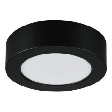 Rabalux - Plafón LED para baño 7W/230V Ø 12 cm IP44 negro