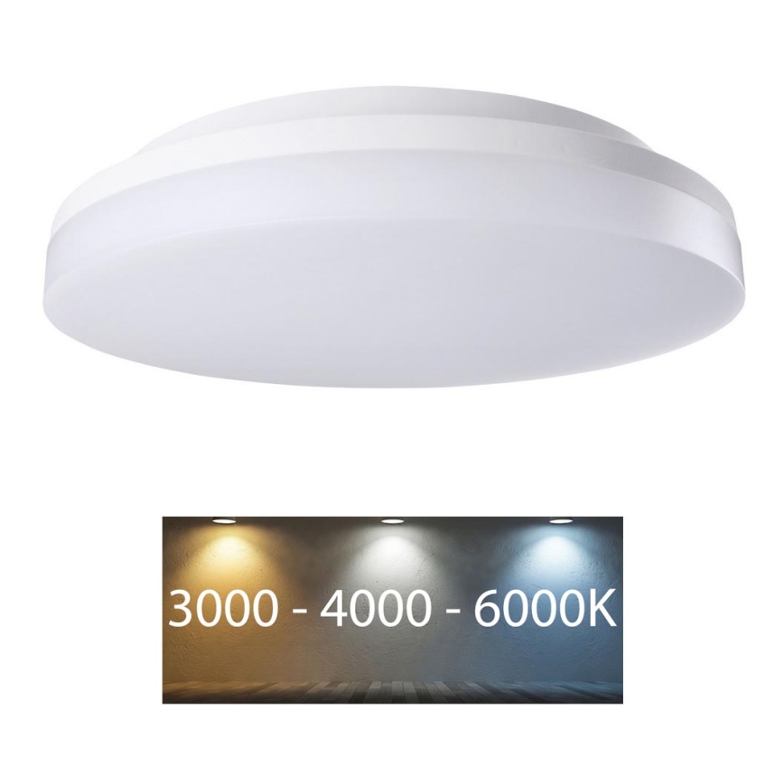 Rabalux - Plafón LED para baño LED/24W/230V IP54 3000K/4000K/6000K Ø 28 cm