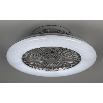 Rabalux - Plafón LED regulable con ventilador LED/30W/230V 3000-6500K + mando a distancia