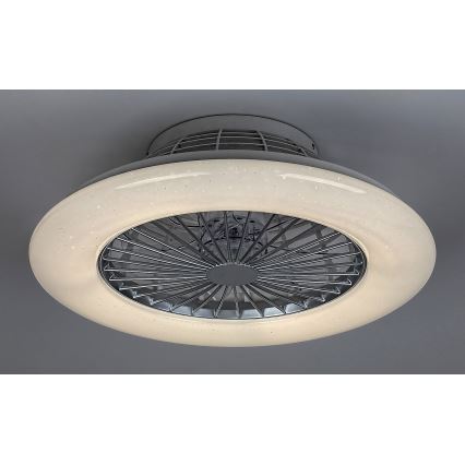 Rabalux - Plafón LED regulable con ventilador LED/30W/230V 3000-6500K + mando a distancia