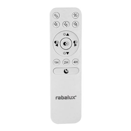 Rabalux - Plafón LED regulable con ventilador LED/30W/230V 3000-6500K + mando a distancia