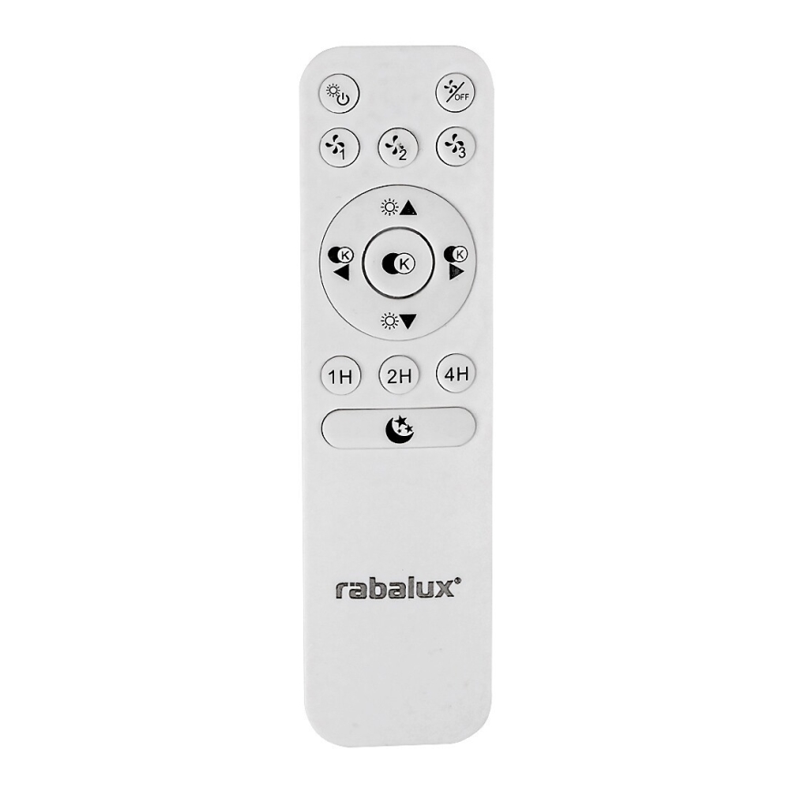 Rabalux - Plafón LED regulable con ventilador LED/30W/230V 3000-6500K + mando a distancia