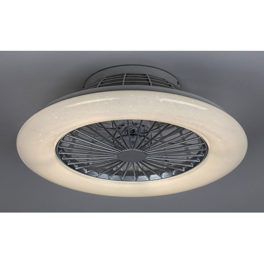 Rabalux - Plafón LED regulable con ventilador LED/30W/230V 3000-6500K + mando a distancia