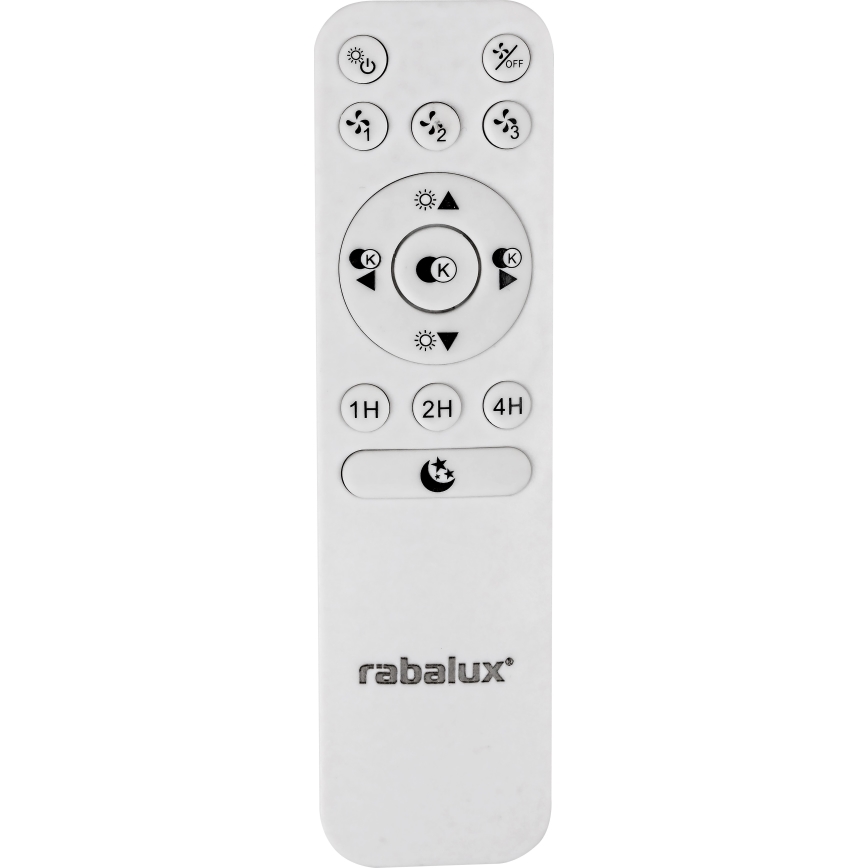 Rabalux - Plafón LED regulable con ventilador LED/30W/230V 3000-6500K + mando a distancia