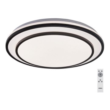 Rabalux - Plafón LED regulable LED/40W/230V 3000-6500K, negro, diámetro 49 cm + mando a distancia