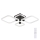Rabalux - Plafón LED regulable LED/47W/230V 3000/4000/6000K + control remoto