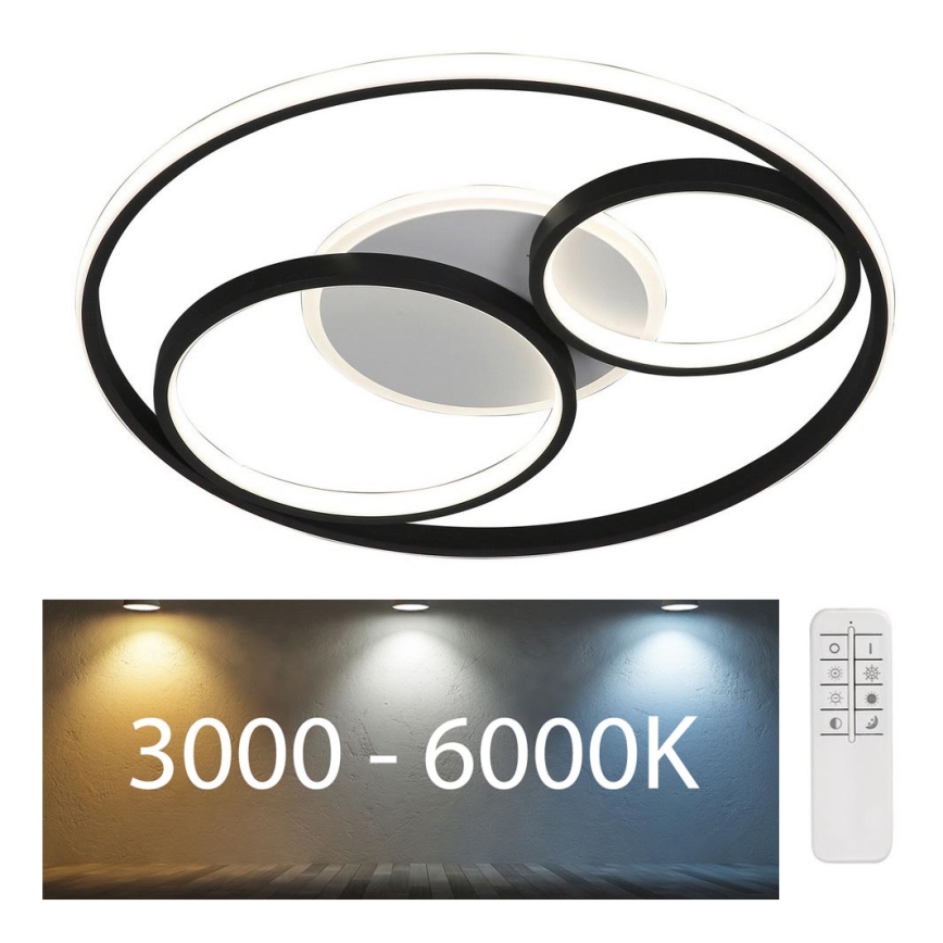 Rabalux - Plafón LED regulable LED/50W/230V 3000-6000K diá. 53 cm + control remoto
