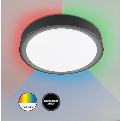 Rabalux - Plafón LED RGB regulable con sensor LED/28W/230V 2700-5000K + control remoto