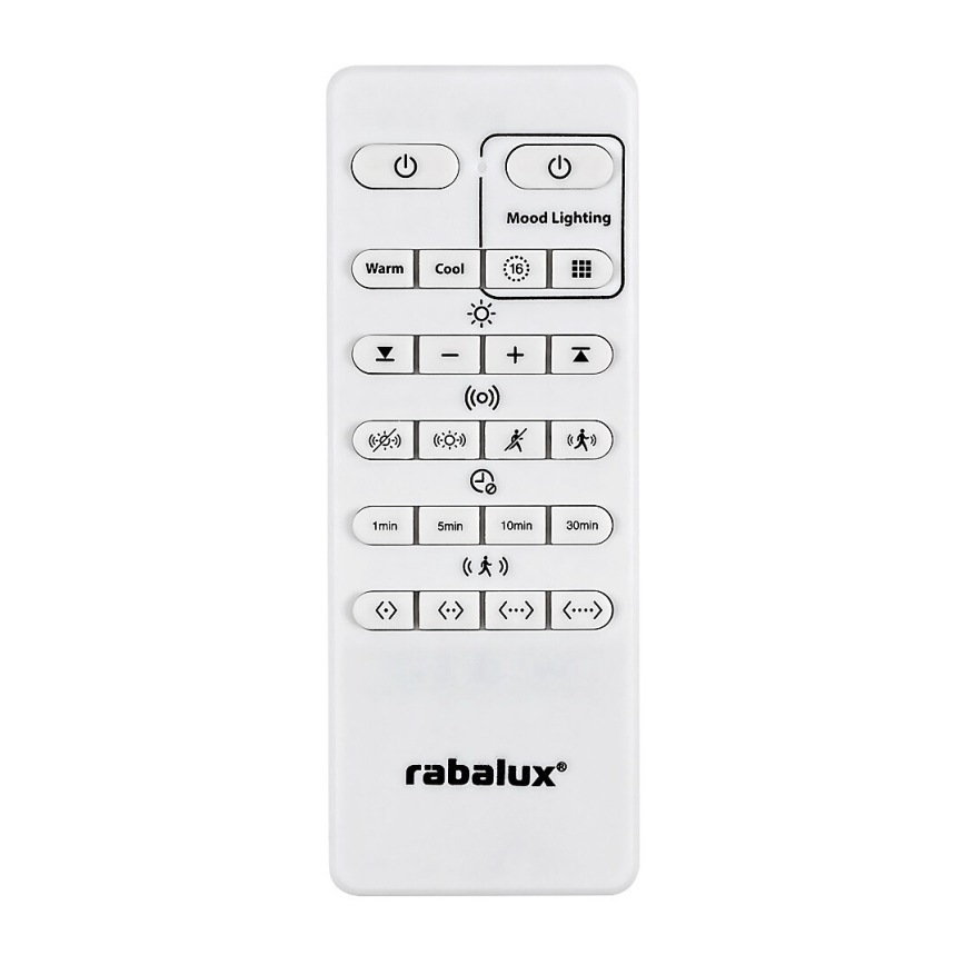Rabalux - Plafón LED RGB regulable con sensor LED/28W/230V 2700-5000K + control remoto