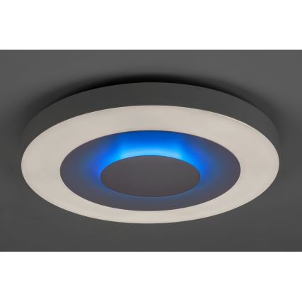 Rabalux - Plafón LED RGB regulable LED/40W/230V 3000-6000K diá. 50 cm + control remoto