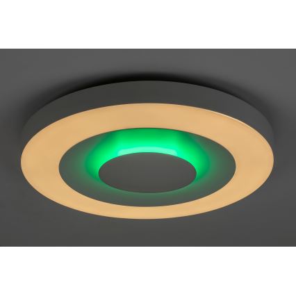 Rabalux - Plafón LED RGB regulable LED/40W/230V 3000-6000K diá. 50 cm + control remoto