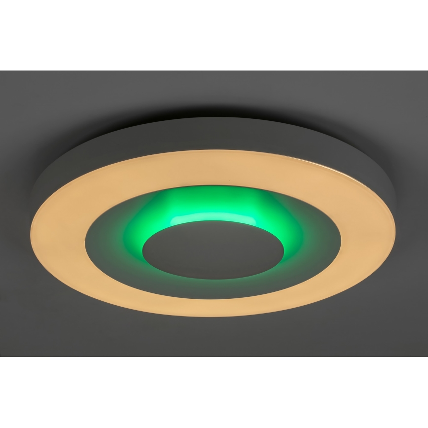 Rabalux - Plafón LED RGB regulable LED/40W/230V 3000-6000K diá. 50 cm + control remoto