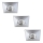 Rabalux - SET 3x Iluminación LED empotr para el baño 3xLED/4W/230V