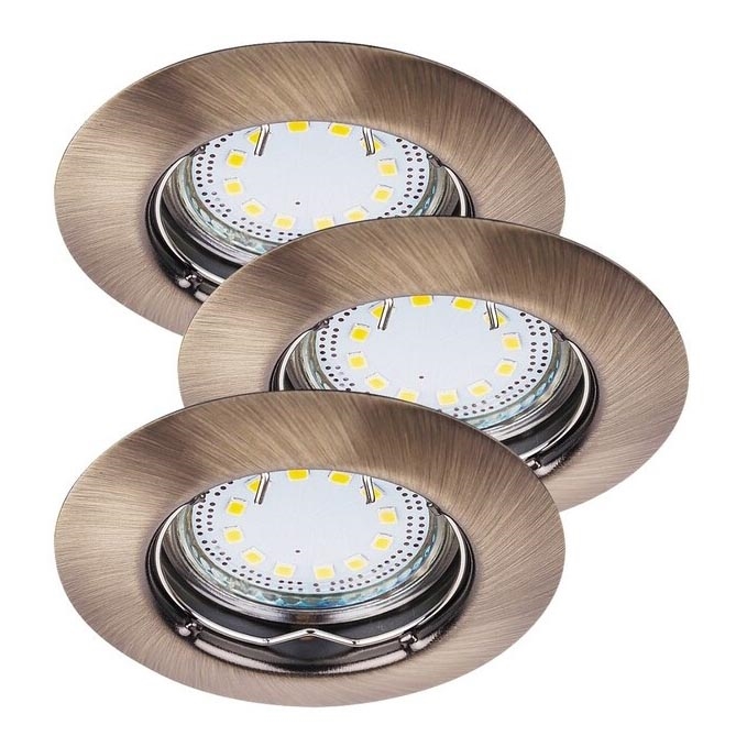 Rabalux - SET 3xLED Lámpara empotrada 3xGU10/3W/230V IP40