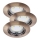 Rabalux - SET 3xLED Lámpara empotrada 3xGU10/3W/230V IP40