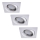 Rabalux - SET 3xLED Lámpara empotrada 3xGU10/3W/230V IP40
