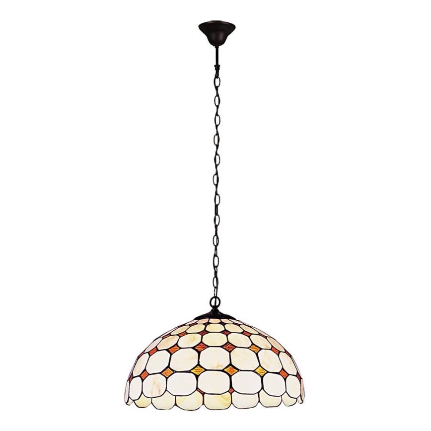 Rabalux - Tiffany Lámpara colgante de vidriera con cadena 2xE27/60W/230V