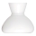 Rabalux - Vidrio de repuesto para lámpara de araña E27 diá. 23,5 cm blanco