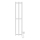 Radiador de baño HF SLIM 110W/230V 117x25 cm blanco angular