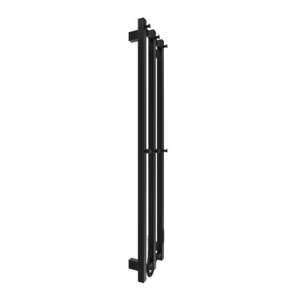 Radiador de baño HF SLIM 110W/230V 117x25 cm negro angular