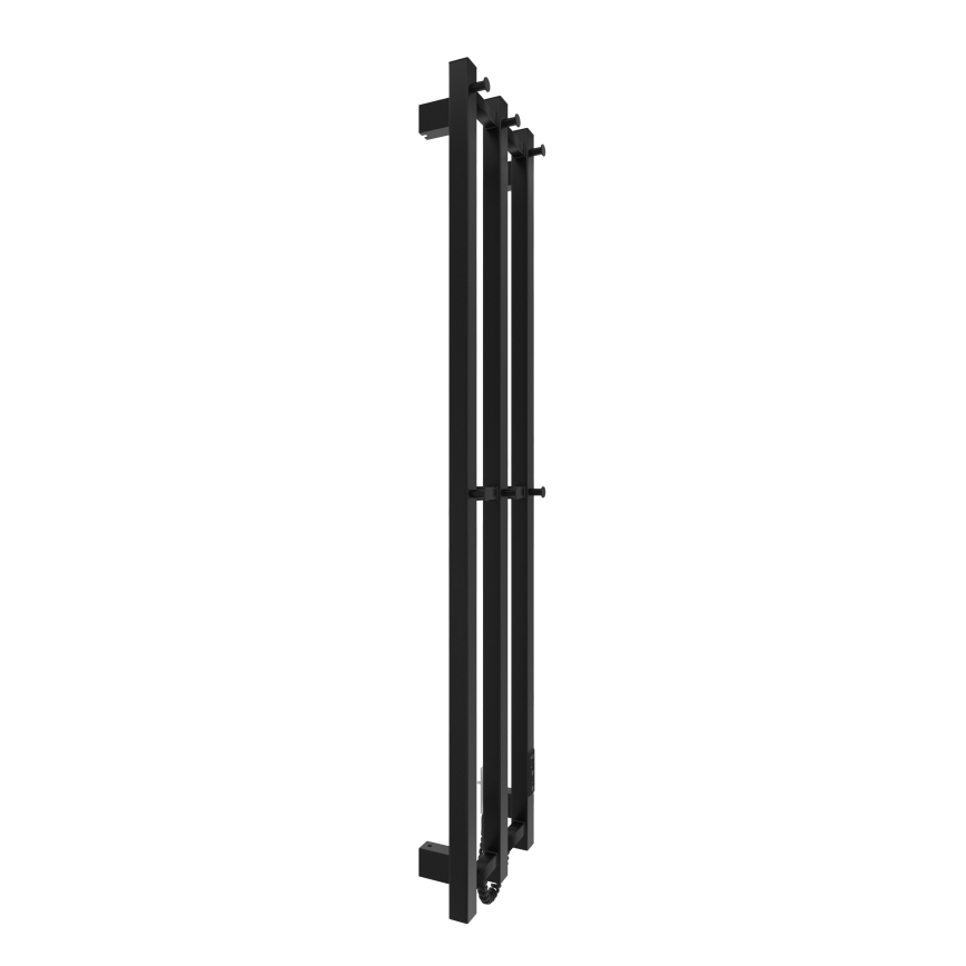 Radiador de baño HF SLIM 110W/230V 117x25 cm negro angular
